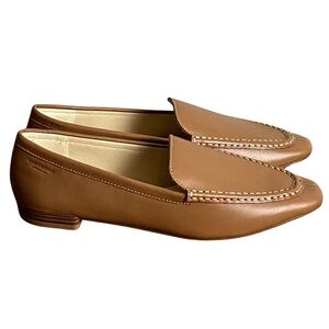 Vagabond Cleo Tan Leather Loafers, New in Box